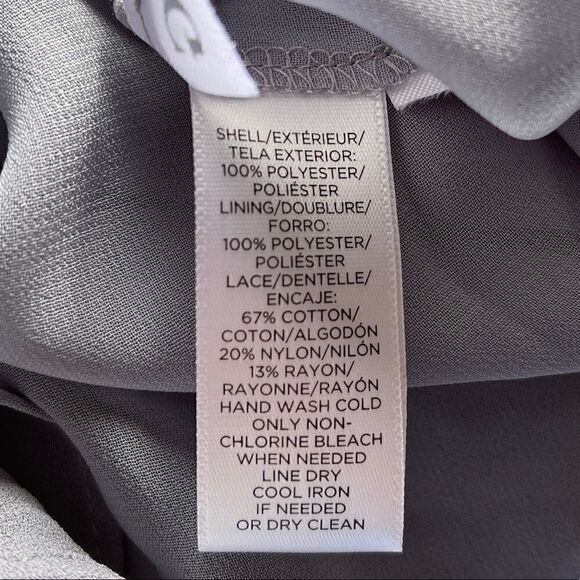 Loft Tiered Lace Trim Halter Top Size XS - Picture 5 of 7